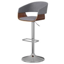 Lowell - Adjustable Swivel Bar Stool - Light Gray