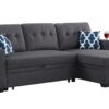 Sectional With Storage Chaise And Cupholder Armrest - Dark Gray - Image 16