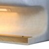 Modern Leather Upholstered Entryway Bench With LED Sensor Light Ottoman For Living Room, Or End Of Bed - Blue - Image 6
