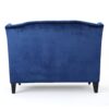 Nurturing - Upholstered Loveseat With Wing Back And Diamond Tufting - Navy Blue - Image 8