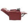 270 Degree Swivel Power Recliner With Tray Table, Phone Holder, Cup Holder, USB Port - Red - Image 17