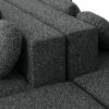 Boneless - Couch Modular Sectional Sofa With Deep Seating, Curved Design - Black - Image 18