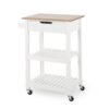 Tattnall - Kitchen Cart With Wheels - White - Image 5
