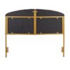 Lindsey - Queen Headboard Contemporary Glam - Gold / Gray - Image 5