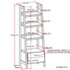 Sawhorse - Ladder Shelf With Storage - White - Image 8
