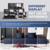 Modern Oversized Modular Sectional Sofa With 2 Ottoman And 2 Seat, Sparkling Chenille Fabric Soft Cushion Sofa With 4 Pillows, 4 Pieces Diy Combination Tufted Sofa, No Assembly Required - Blue - Image 15