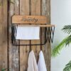 Laundry Rack With Accordion Design - Brown / Black - Black Brown - Image 6