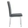 Armless Dining Chairs, Grid And Buckle Design Of The Back (Set of 4) - Gray - Image 19