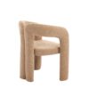 Contemporary Velvet Upholstered Accent Dining Chair - Camel Teddy - Image 22