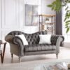 Cozy Traditional Loveseat - Dark Gray - Image 4