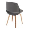 Fabrico - Mid-Century Modern Dining Chair (Set of 2) - Zebra / Gray - Image 4