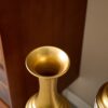 Floor Metal Vase Modern Style Decoration Home Metal Vase (Set of 3) Gorgeous Home Decoration Large Glazed Metal Vases - Gold / White - Image 15
