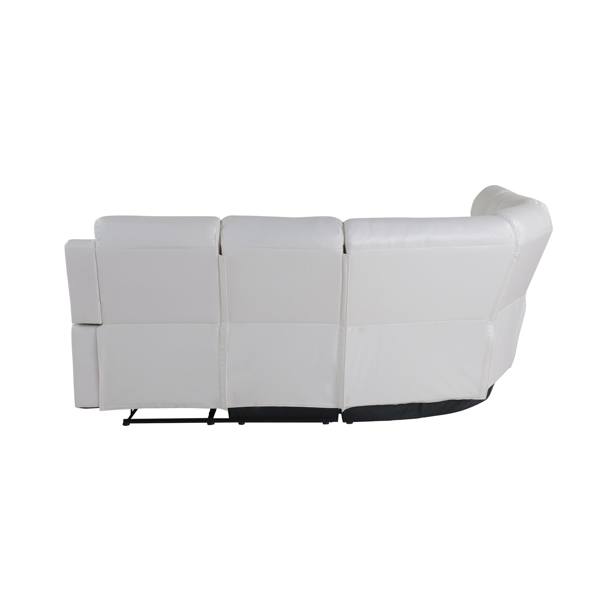 Left Arm Facing Sectional Sofa With Recline And Storage - White - Image 7