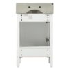 20.28" Bathroom Vanity With Sink & Storage - White - Image 15