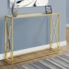 Accent Console Table For Entryway, Contemporary & Modern - Gold - Image 3