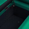 Elegant Upholstered Velvet Storage Bench With Cylindrical Arms And Iron Legs - Green - Image 10