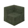 Modern Minimalist Corner Sofa Corduroy Couch Sleeper Sofa - Green - Image 5