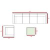 5 Seat Patio Set With Cushions And Glass Top Table - Brown - Image 8