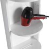Bathroom Wall Mounted Storage Rack With Float Mounting Design, Durable Plywood - Glossy White - Image 15
