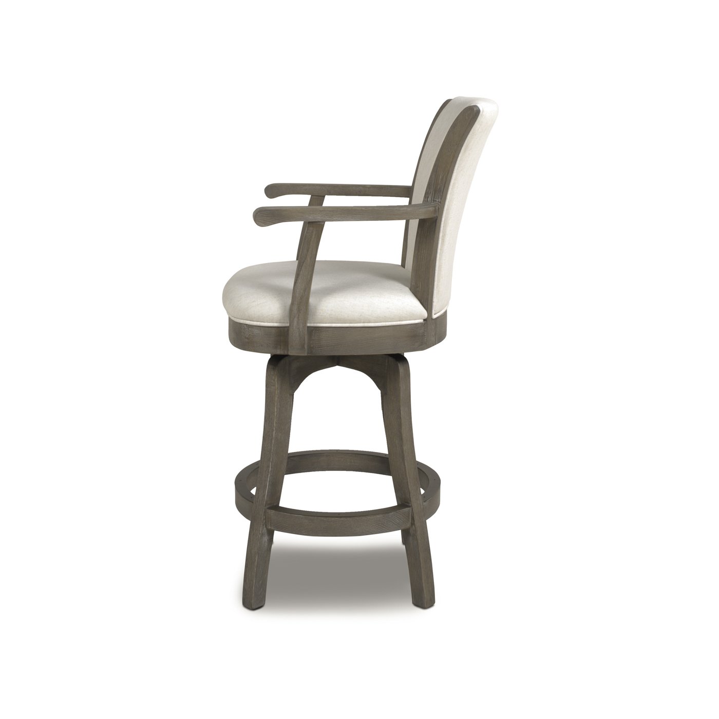 Williams - Swivel Counter Height Bar Stool - Natural White - Image 12