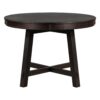 Gia - Round Extendable Dining Table With 16" Leaf Wood - Espresso - Image 7