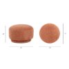 Fuji - Mushroom Footstool Ottoman - Spice Orange - Image 8