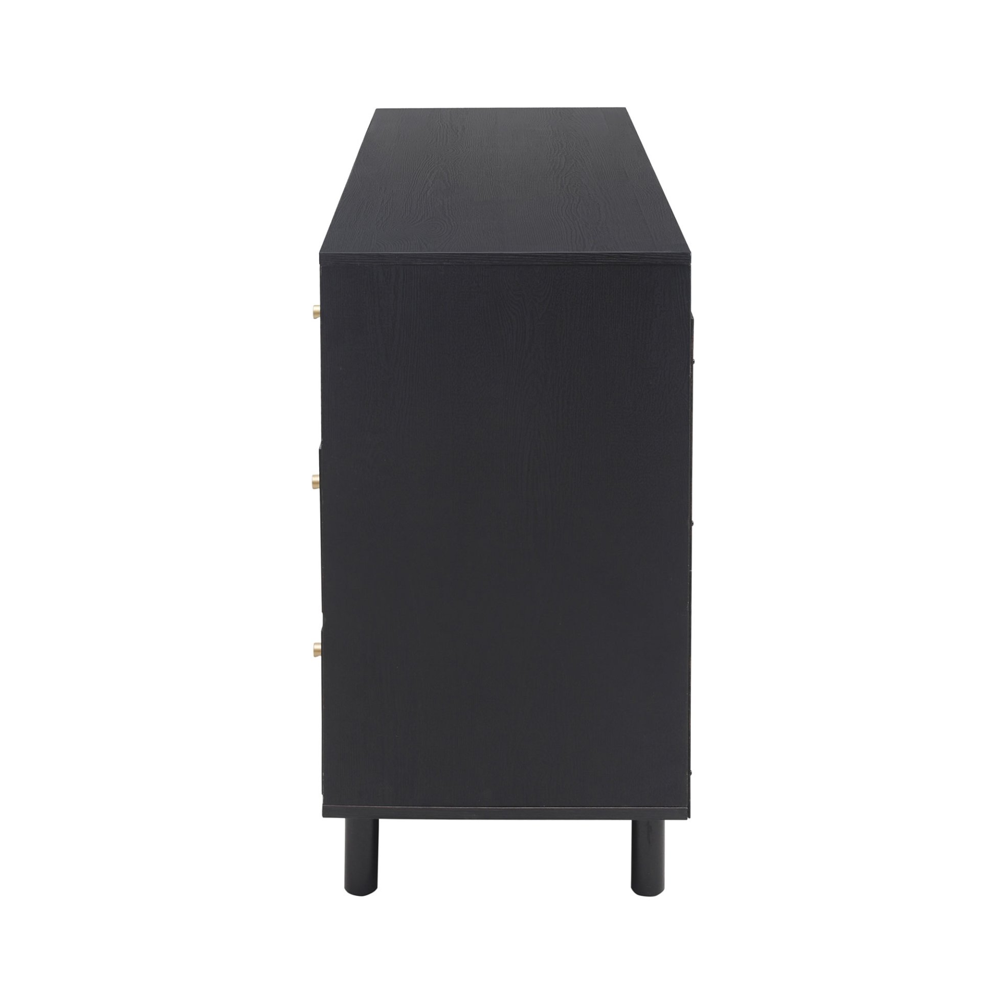 2 Door, 3 Drawer Cabinet, Suitable For Bedroom - Black - Image 11