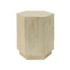 Hexagonal Archaistic Side Table High Quality Magnesium Oxide - Antique Brown - Image 5