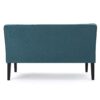 Contemporary Loveseat With Upholstered Fabric And Birch Wood Legs - Teal - Image 12