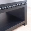 Modern Coffee Table With Beaded Trim, Solid Finish, Contemporary Living Room Accent Furniture - Black - Image 11