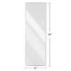 Full Length Mirror Lighted Vanity Body Mirror LED Mirror Wall-Mounted Mirror Big Size Rounded Corners, Bedroom, Living Room, Dressing Room, Hotel - Clear - Image 13