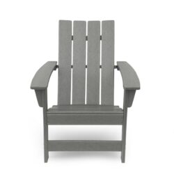 Enigmara - Outdoor High Density Resin Adirondack Chair - Gray
