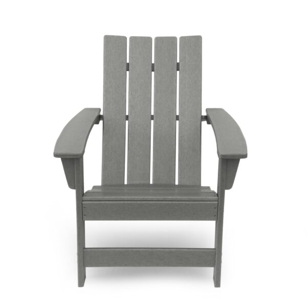 Enigmara - Outdoor High Density Resin Adirondack Chair - Gray