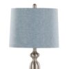 Ashland - Contemporary Table Lamp (Set of 2) - Nickel / Light Blue - Image 5