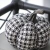 Plaid Pumpkin Decor, For Holiday Halloween Decoration - Black / White - Image 8