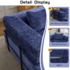 Convertible Floor Sofa Bed With Fixed Shape Frame, Boneless Modular Sectional Sofa, For Living Room - Dark Blue - Image 6