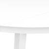 3 Pieces Dining Table Set, Small, Drop Leaf, Contemporary & Modern - White - Image 7