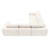 Modular L Shaped Sectional Sofa, Luxury Floor Couch Set, Upholstered Indoor Furniture, Foam - Filled Sleeper Sofa Bed 5 Pieces Free Combination - Beige - Image 8