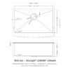 30" Farmhouse Kitchen Sink Stainless Steel Apron Front 16 Gauge 10" Deep Single Bowl - Gunmetal Black - Image 3