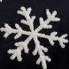 Velvet Pillow With Embroidered Joy And Frosty Snowflake, For Christmas Halloween Holiday Decor (Set of 2) - Black White - Image 5