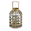Decorative Lantern With Handle, Wooden Lantern For Indoor Outdoor, Home Garden Wedding - Silver - Image 2