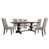 Morland - 7 Pieces Dining Room Set - Black - Image 15