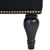 Velvet Chaise Lounge, Button Tufted Right Arm Facing Lounge Chair With Nailhead Trim For Living Room - Black - Image 15