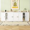 Full Size Murphy Bed With Shelves, Cabinets And USB Ports - White - Image 11