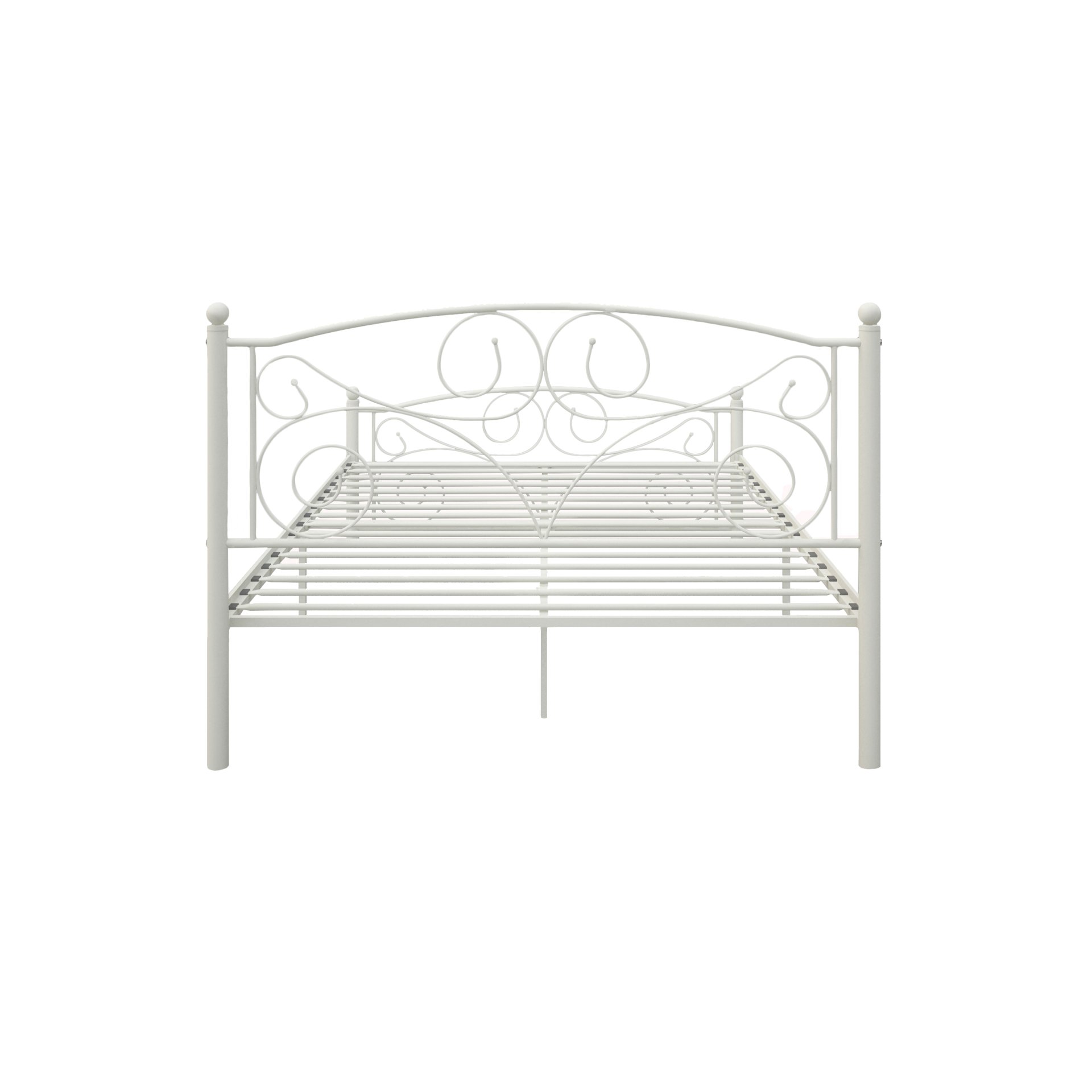 Full With Metal Frame Bed - White - Image 6