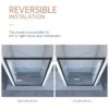 Frame Double Sliding Shower Door, Bypass Bathroom Sliding Door With Premium Clear Tempered Glass, Hardware Sliding Glass Shower Enclosure - Matte Black - Image 10