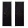 Large Wooden Wall Art Panels With Distressed Round Mirror Accents (Set of 2) - White - Image 10
