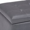 Cosmopolitan - Storage Ottoman - Stone Gray - Image 8