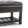 Lomond - Storage Ottoman Bench - Tanners Brown - Image 4