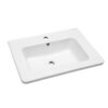 Rectangular Single Vanity Top With 1 Faucet Hole And Overflow, 28 X 19" - White - Image 8